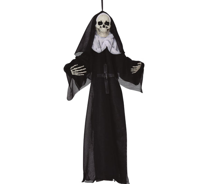 Scheletro di suora appeso di Halloween 50 cm