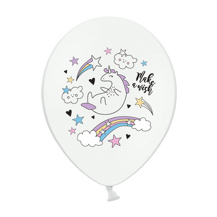Palloncini Unicorno Bianchi 30cm 6pz