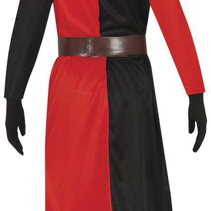 Costume da Cavaliere Rosso Nero Bambino