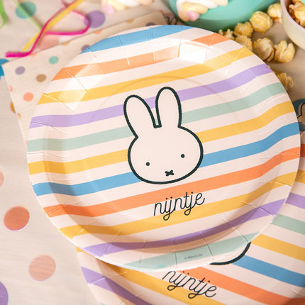 Piatti colorati Miffy 23 cm 8 pezzi