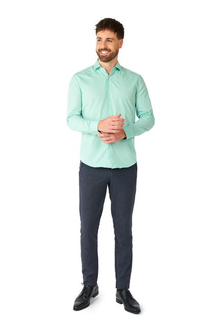 Camicia verde menta uomo <tc>OppoSuits</tc>