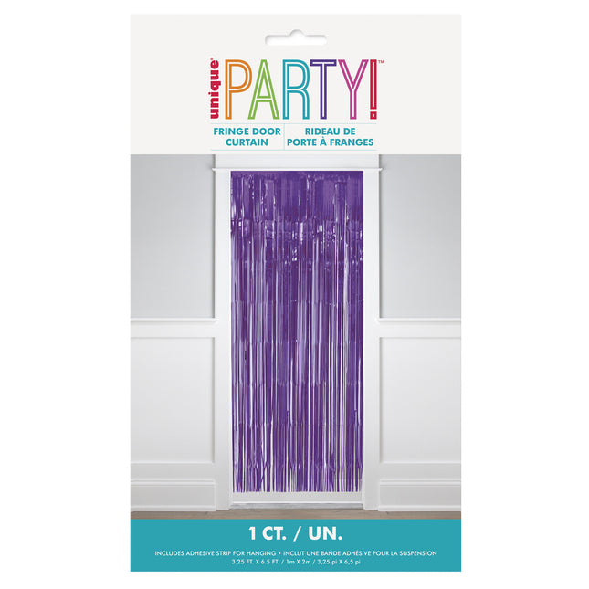 Tenda per porta viola 2m