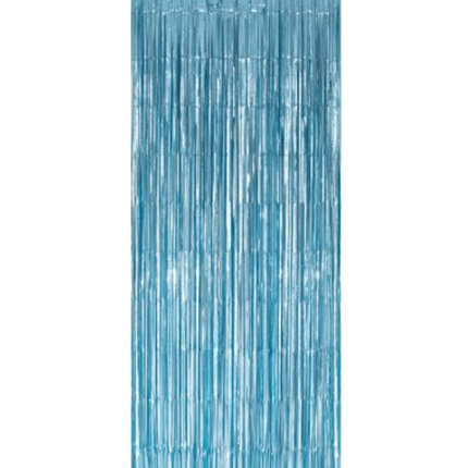 Pellicola per tende da porta azzurra 2,4 m