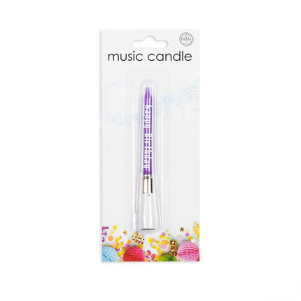 Candela con musica 7,8 cm