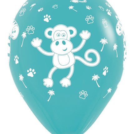 Palloncini Jungle Animals Fashion Mix 30cm 25pz