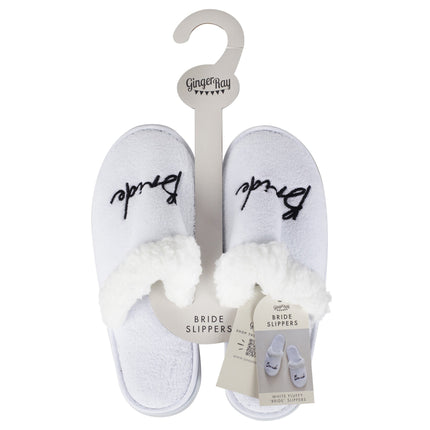 Pantofole da sposa bianche