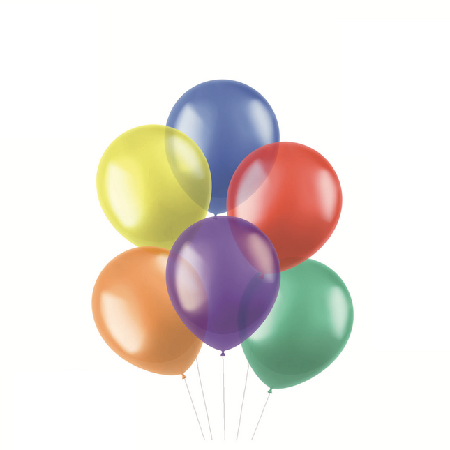 Palloncini colorati trasparenti 33cm 10pz