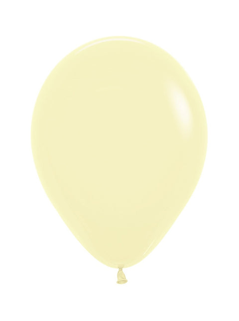 Palloncini giallo pastello opaco 25cm 100pz