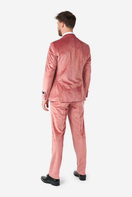 Smoking da uomo in velluto rosa chiaro <tc>OppoSuits</tc>
