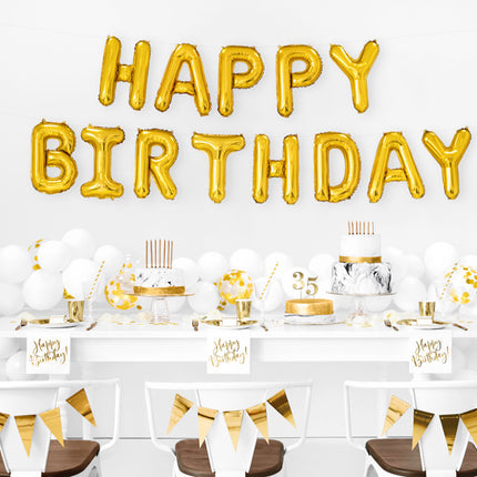 Tovaglioli bianchi Buon Compleanno 33cm 20pz