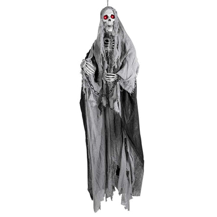 Bambola di Halloween Scheletro Grigio 180 cm