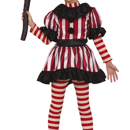 Costume di Halloween Ragazza Clown Giocattolo