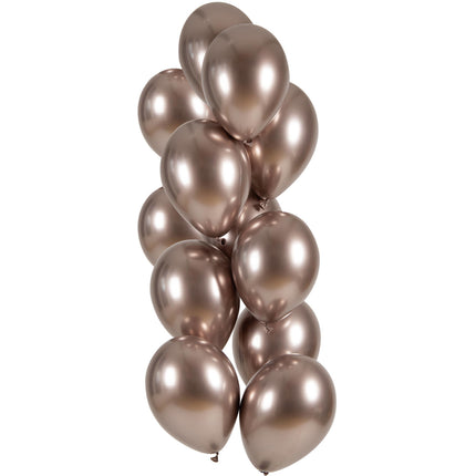 Palloncini Oro Rosa Cromo 33cm 12pz