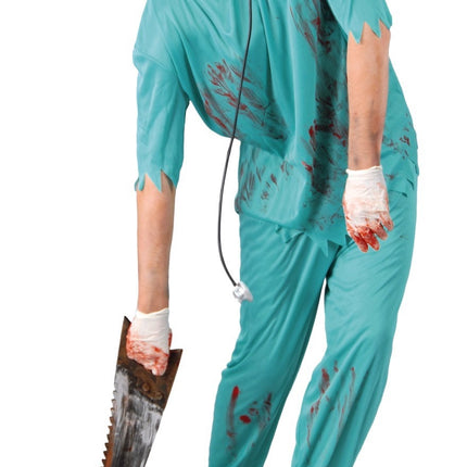 Costume Halloween da zombie uomo chirurgo