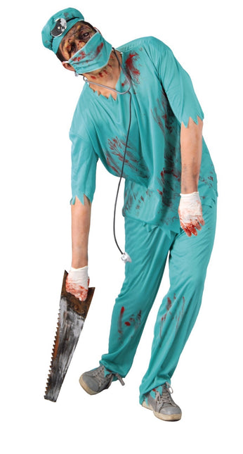 Costume Halloween da zombie uomo chirurgo
