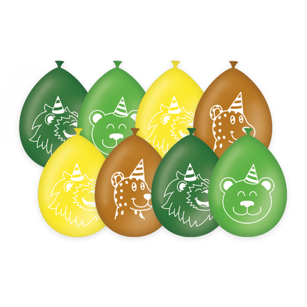 Palloncini Jungle 30cm 8pz