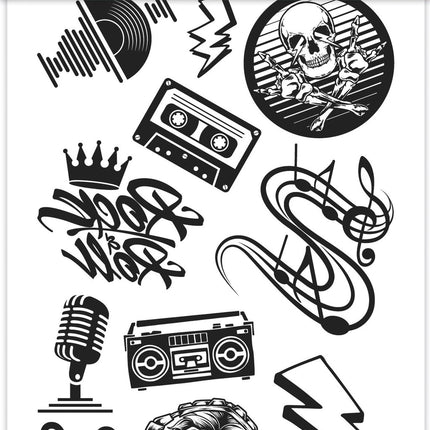 Tatuaggi finti Musica