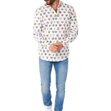 Camicia Pixel Pokémon Uomo <tc>OppoSuits</tc>