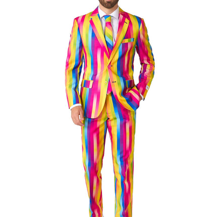 Tuta a strisce arcobaleno da uomo <tc>OppoSuits</tc>
