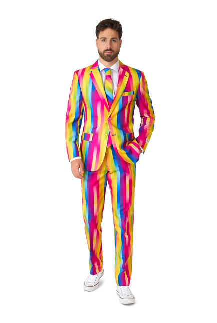 Tuta a strisce arcobaleno da uomo <tc>OppoSuits</tc>