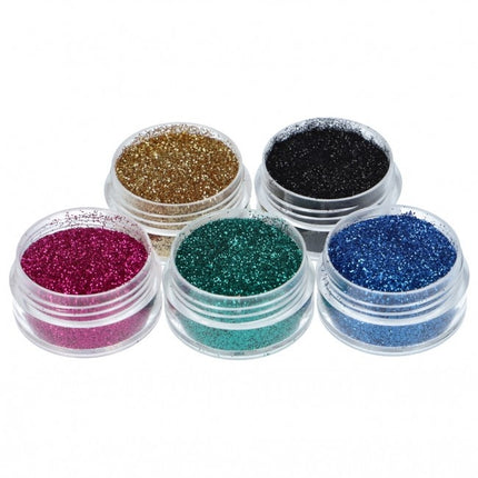 Set di tatuaggi glitterati colorati Festival 5 pezzi