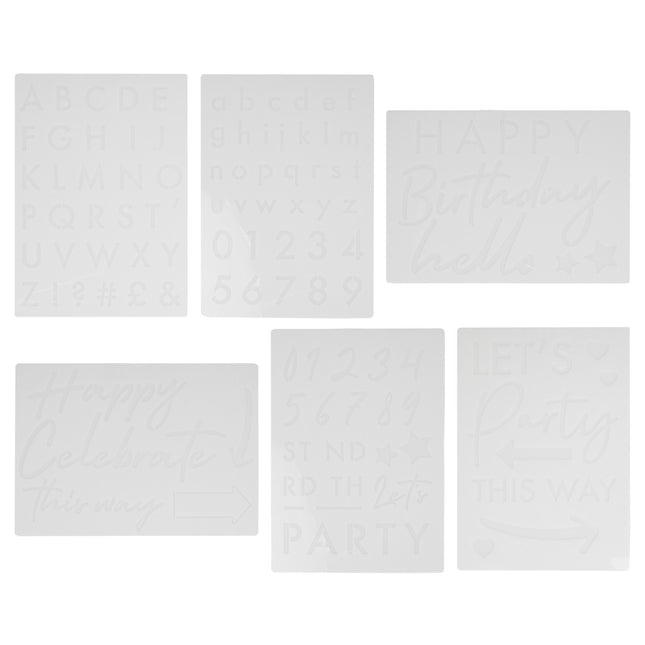 Stampini per lettere 6 pezzi