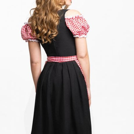 Abito Dirndl Oktoberfest lungo rosso