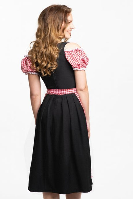 Abito Dirndl Oktoberfest lungo rosso