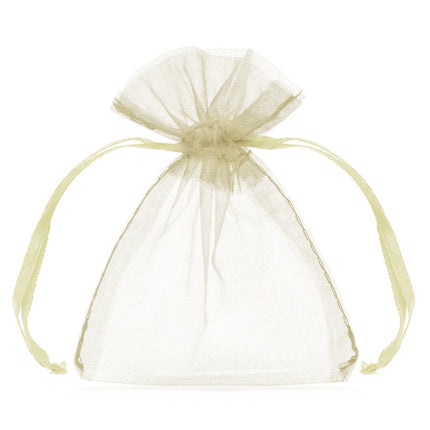 Sacchetti di organza crema 10cm 10pz