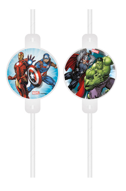 Cannucce di carta Avengers 4 pezzi