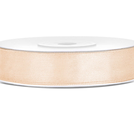 Nastro di raso Vanilla Creme 12mm 25m
