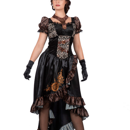Abito Steampunk Nero Donna