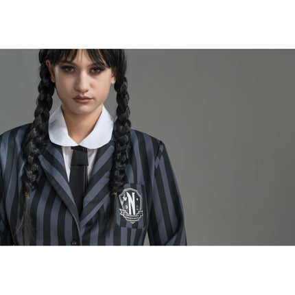 Costume Wednesday Uniforme scolastica nero/grigio