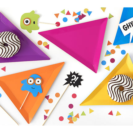 Cake topper Monster 20,5 cm 6 pezzi