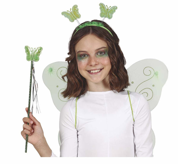 Set di accessori verdi Butterfly 3 pezzi