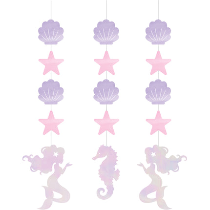 Decorazione a sirena appesa 3 pezzi