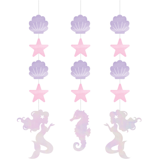 Decorazione a sirena appesa 3 pezzi