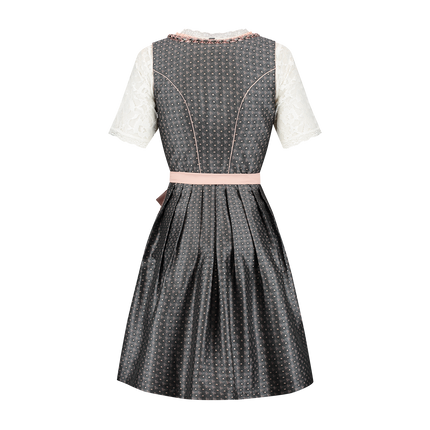 Abito Dirndl rosa bianco crema Donna Oktoberfest