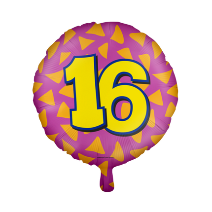 Palloncino ad elio 16 anni colorato vuoto 46 cm