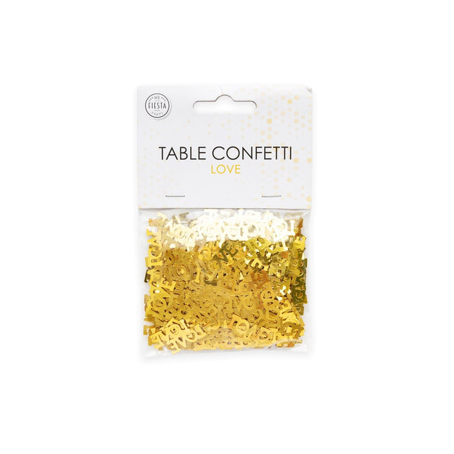 Coriandoli da tavola Love Gold