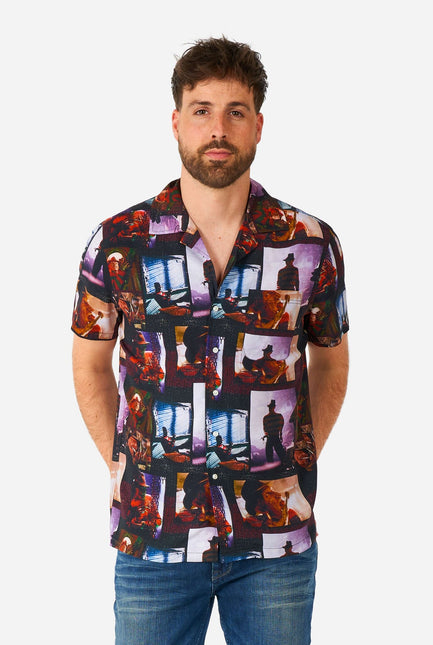 Camicia A Nightmare On Elmstreet a maniche corte da uomo <tc>OppoSuits</tc>