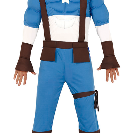 Costume da supereroe muscolare