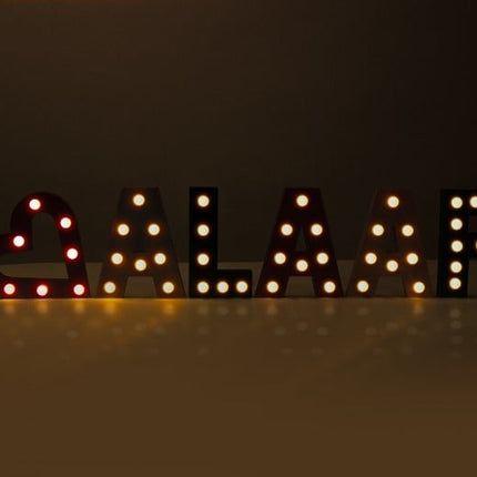 Set di lettere Alaaf con luce 16.6Cm