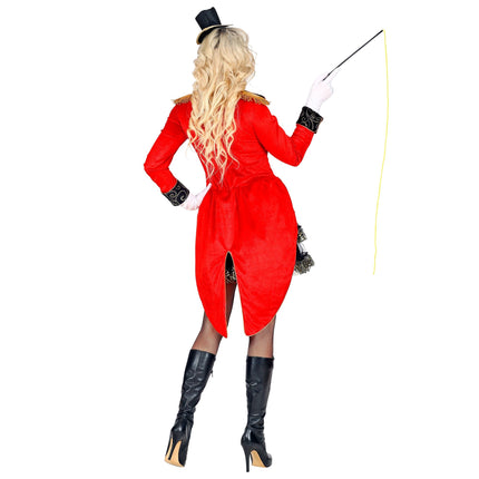 Costume da circo rosso nero donna