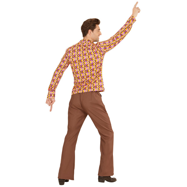 Camicetta Disco 70S Uomo Lilla