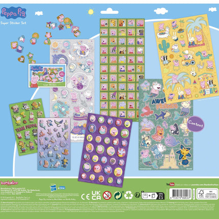 Set di adesivi di Peppa Pig grande