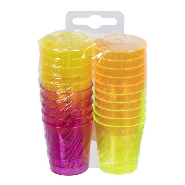 Bicchieri Shot Neon 20pz