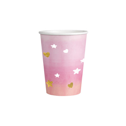 Tazze rosa 250ml 8pz