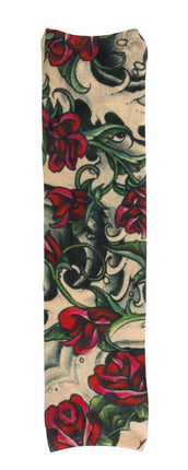 Tatuaggio manica di rose