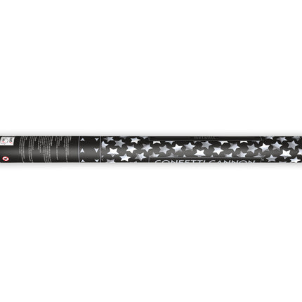 Cannone di coriandoli argento 60 cm